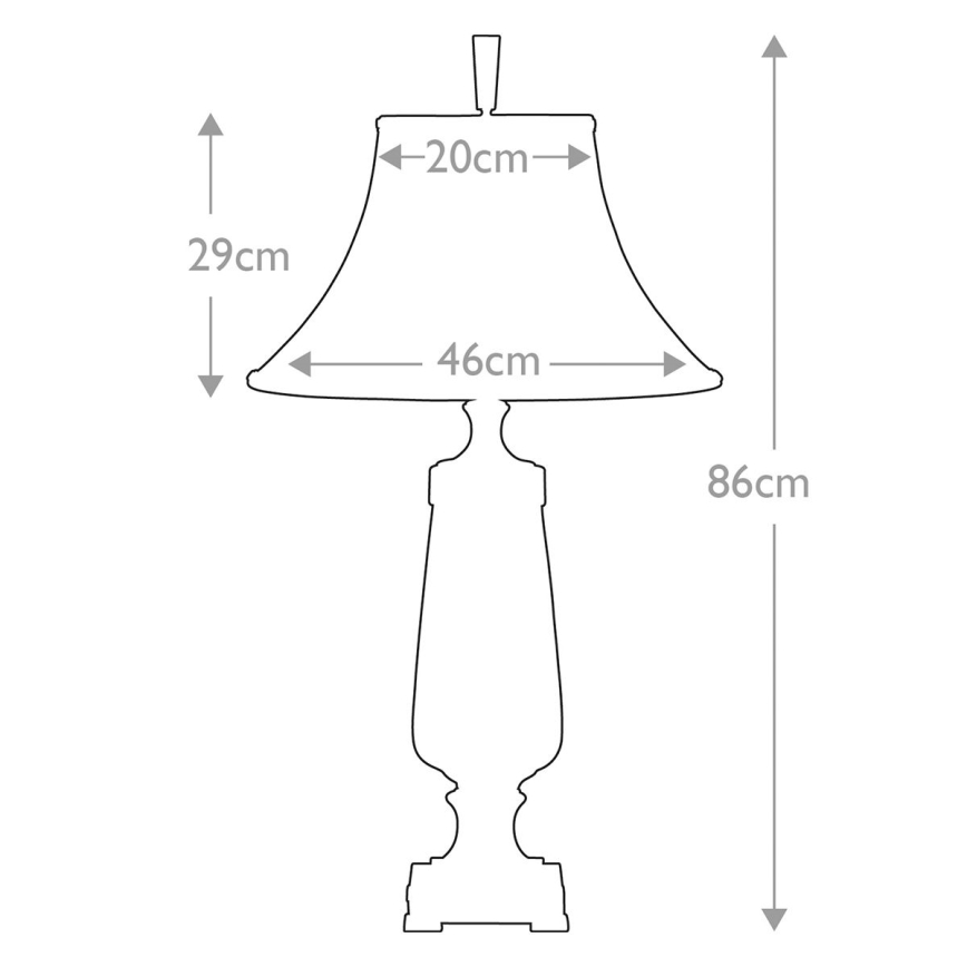 Quoizel - Galda lampa MONTEVERDE 1xE27/60W/230V