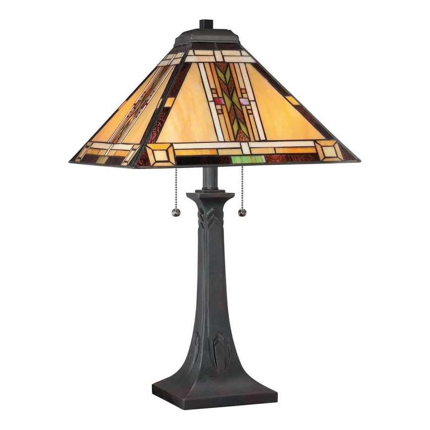 Quoizel - Galda lampa Tiffany NAVAJO 2xE27/60W/230V