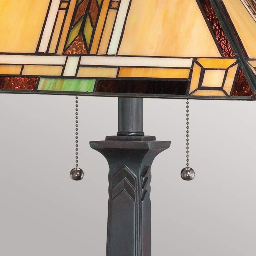 Quoizel - galda lampa Tiffany NAVAJO 2xE27/60W/230V