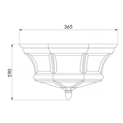 Quoizel - Āra griestu gaismeklis NEWBURY 3xE14/60W/230V IP44 vara krāsā