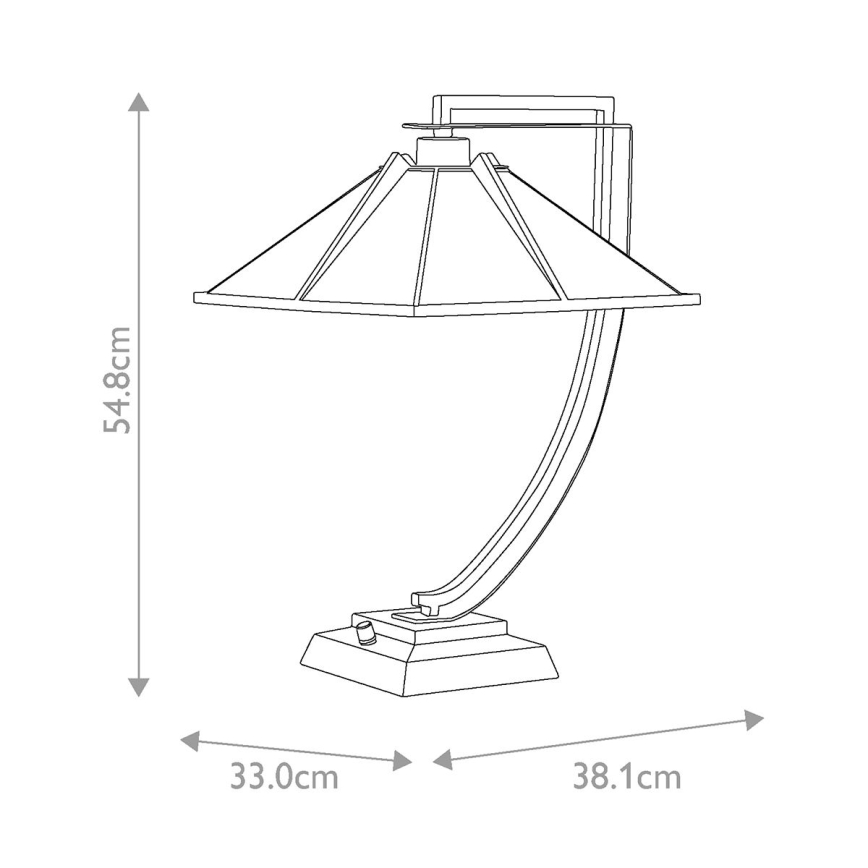 Quoizel - Galda lampa POMEROY 1xE27/60W/230V