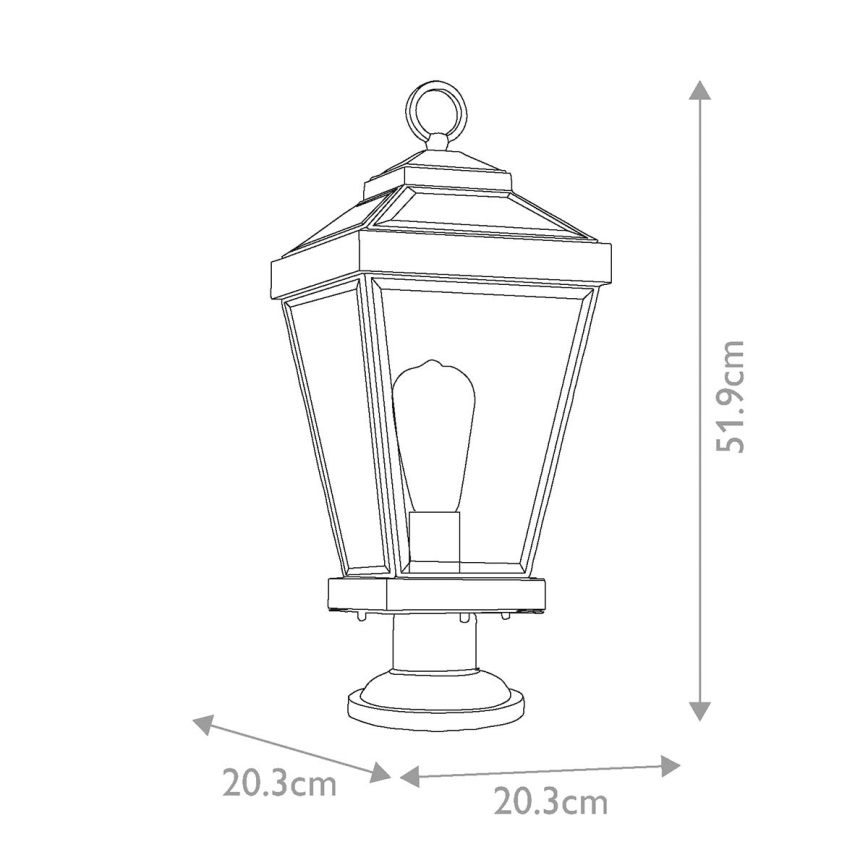 Quoizel - Āra lampa RAVINE 1xE27/60W/230V IP44 brūna