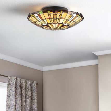 Quoizel - Griestu lampa REED 2xE27/60W/230V d. 42 cm