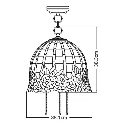 Quoizel - Lustra ar ķēdi ROSECLIFFE 3xE27/100W/230V
