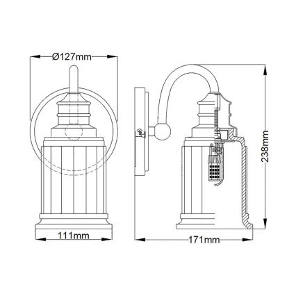 Quoizel - LED Vannas istabas sienas lampa SWELL 1xG9/3W/230V IP44