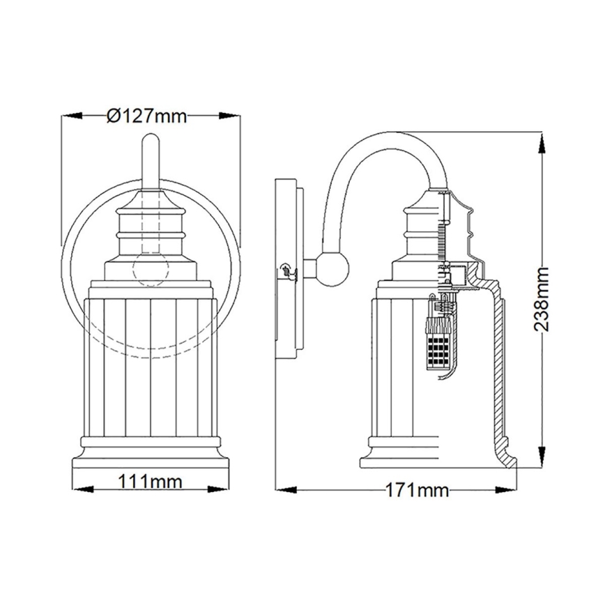 Quoizel - LED Vannas istabas sienas lampa SWELL 1xG9/3W/230V IP44