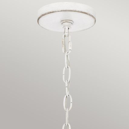 Quoizel - Lustra uz ķēdes WAYLON 4xE27/60W/230V Ø 50,4 cm brūna/balta