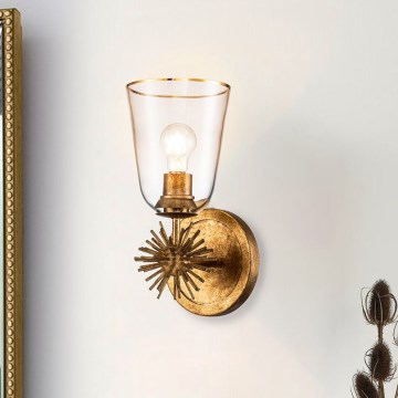 Quoizel - sienas gaismeklis STARING 1xE27/40W/230V, vara krāsā