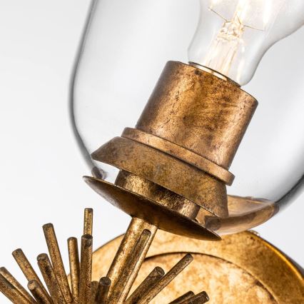 Quoizel - sienas gaismeklis STARING 1xE27/40W/230V, vara krāsā