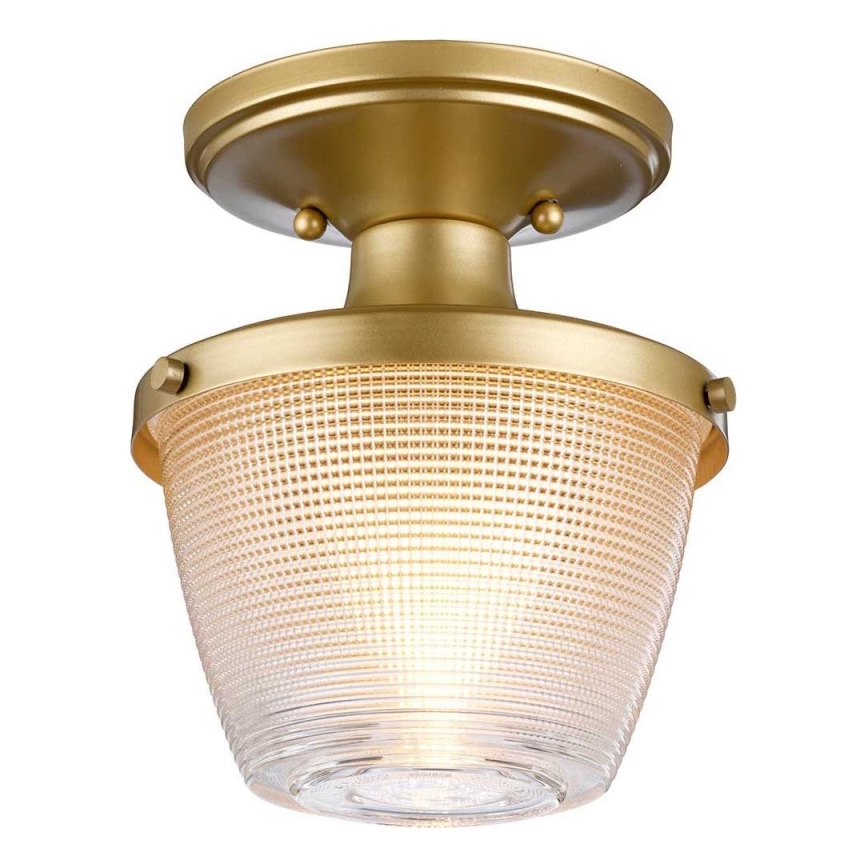 Quoizel - Vannas istabas griestu lampa DUBLIN 1xE27/40W/230V IP44 zelta