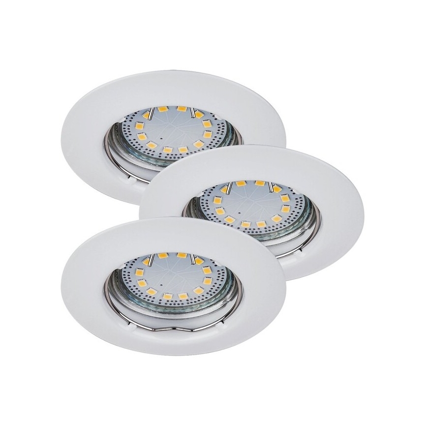 Rabalux - KOMPLEKTS 3xLED Iegremdējama lampa 3xGU10/3W/230V IP40