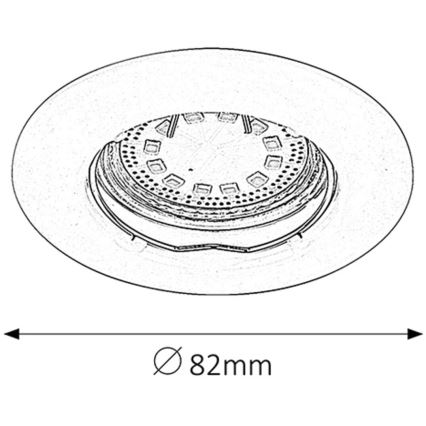 Rabalux - KOMPLEKTS 3xLED Iegremdējama lampa 3xGU10/3W/230V IP40