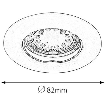 Rabalux - KOMPLEKTS 3xLED Vannas istabas iegremdējama lampa 3xGU10/3W/230V IP44