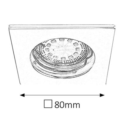 Rabalux - KOMPLEKTS 3xLED Vannas istabas iegremdējama lampa 3xGU10/3W/230V IP44