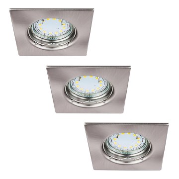 Rabalux 1054 - KOMPLEKTS 3xLED Iegremdēts Apgaismojums LITE 3xGU10-LED/3W/230V