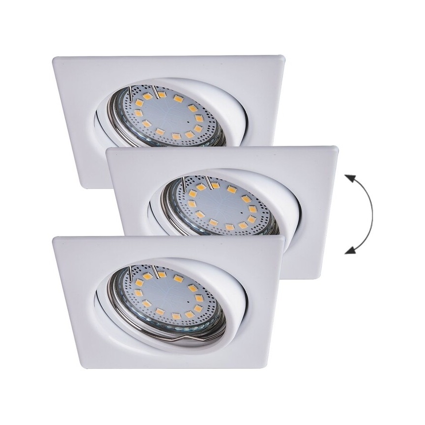 Rabalux - KOMPLEKTS 3xLED Iegremdējama lampa 3xGU10/3W/230V IP40