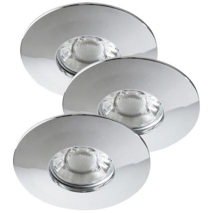 Rabalux - Komplekts 3xLED vannas istabas iebūvējami griestu gaismekļi LED/4W/230V IP44