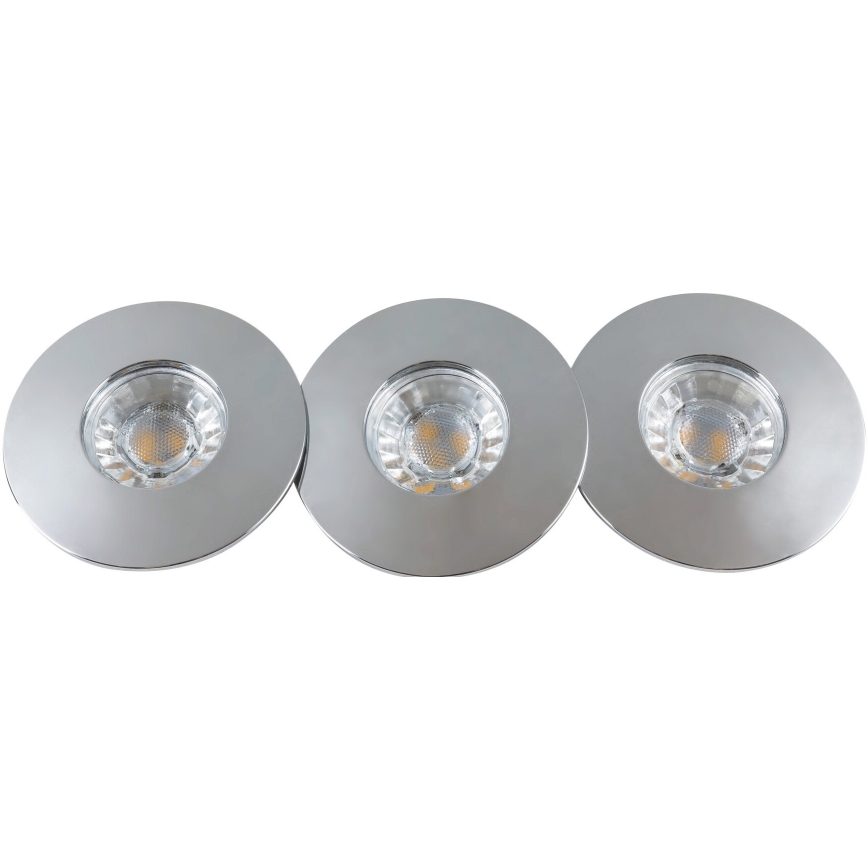 Rabalux - Komplekts 3xLED vannas istabas iebūvējami griestu gaismekļi LED/4W/230V IP44