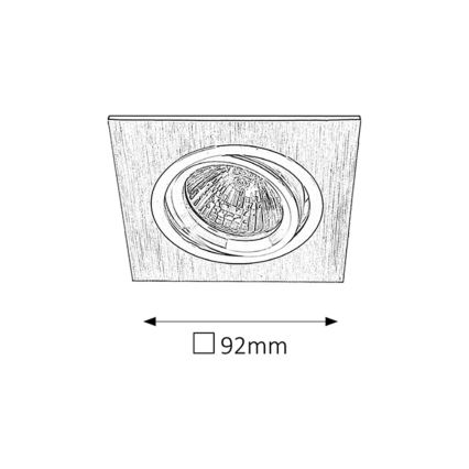 Rabalux 1117 - Iegremdēts Apgaismojums 1xGU5,3/50W/12V