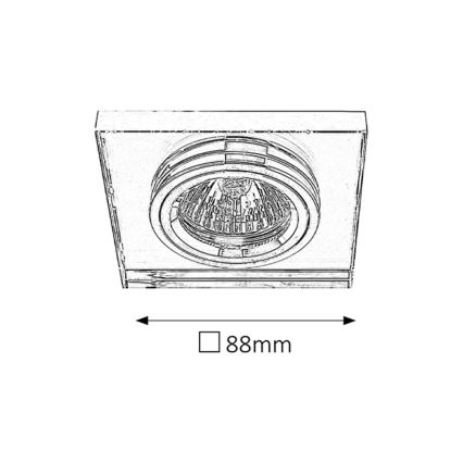 Rabalux 1147 - Iegremdēts Apgaismojums 1xGU5,3/50W/12V