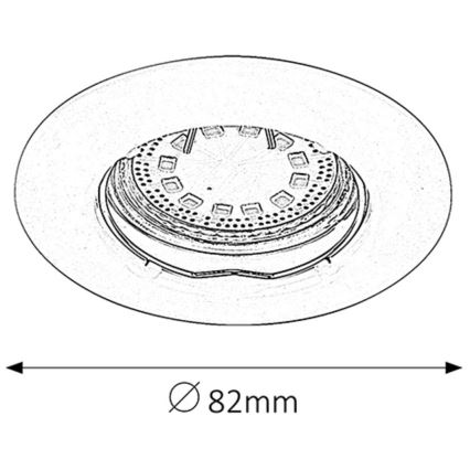 Rabalux - KOMPLEKTS 3xLED Iegremdējama lampa 3xGU10/3W/230V IP40