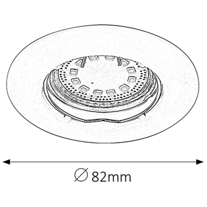 Rabalux - KOMPLEKTS 3xLED Iegremdējama lampa 3xGU10/3W/230V IP40