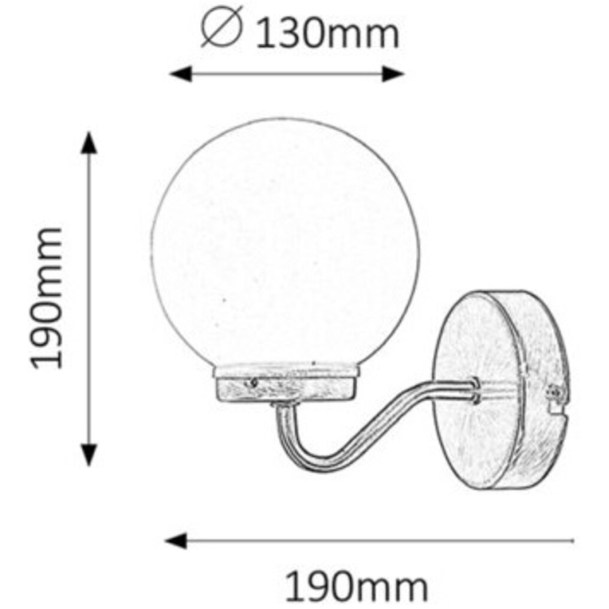 Rabalux - Vannas istabas sienas lampa 1xE14/40W/230V IP44