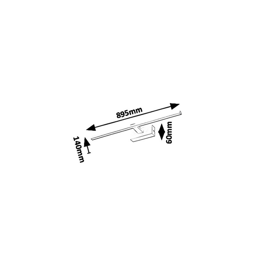 Rabalux 1464 - LED vannas istabas spoguļa gaismeklis ALBINA LED/18W/230V IP23