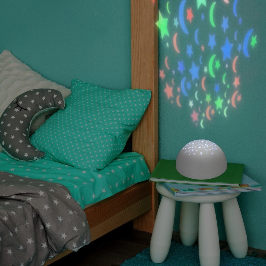 Rabalux - LED Nakts gaismeklis RGB LED/0,5W/3xAA