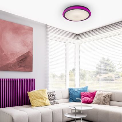 Rabalux - LED dimmējams griestu gaismeklis ar tālvadības pulti RGB LED/32W/230V Ø 40 cm