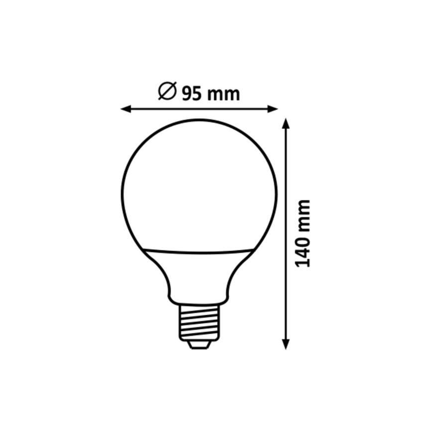 Rabalux  - LED Spuldze G95 E27/15W/230V 4000K
