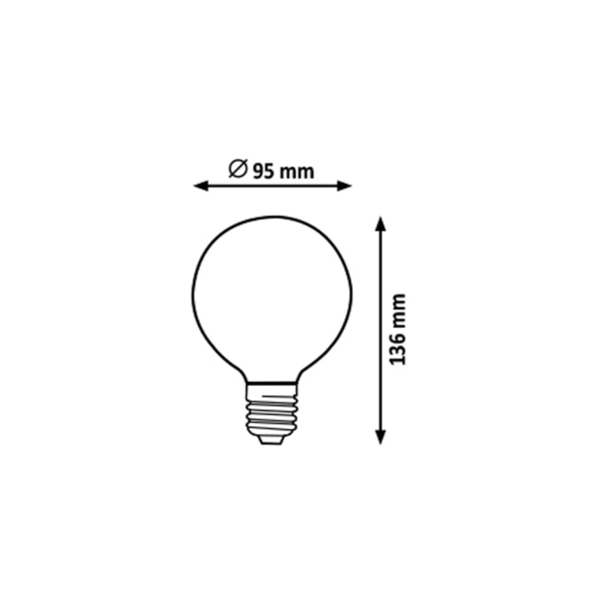 Rabalux - LED Spuldze G95 E27/7W/230V 4000K