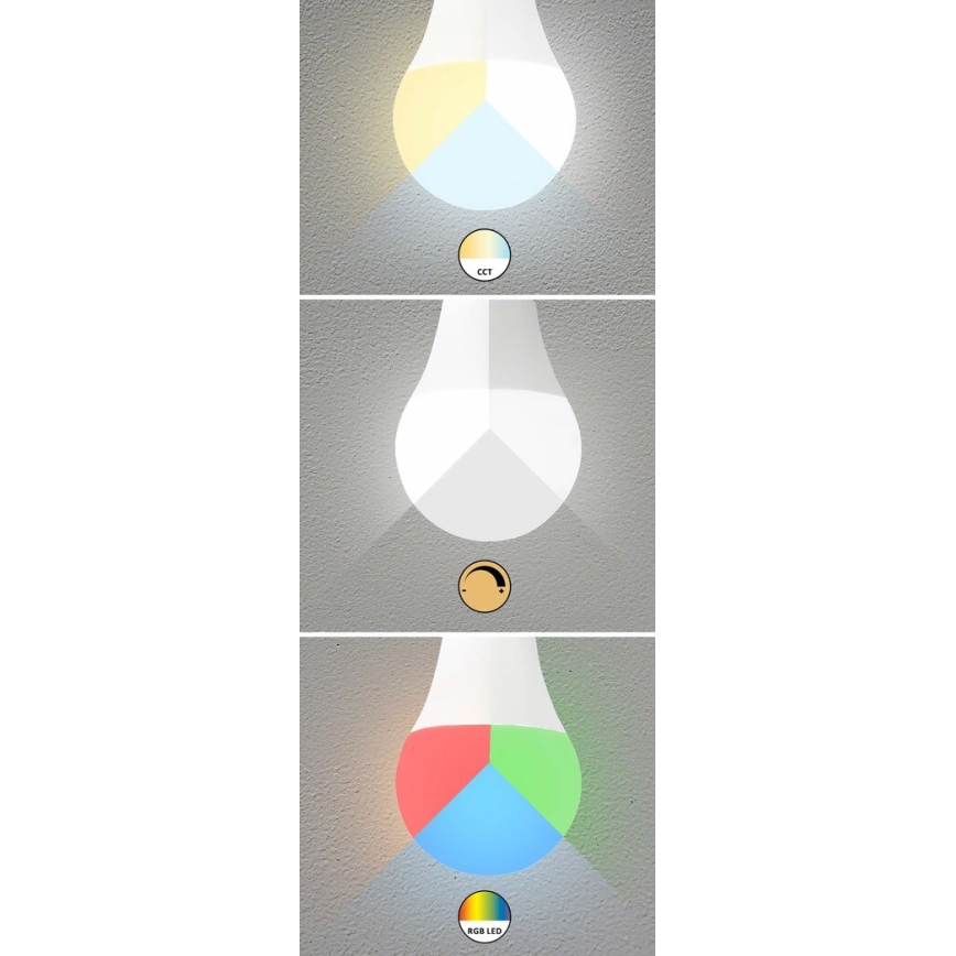 Rabalux - LED RGB Aptumšojama spuldze C37 E14/5W/230V Wi-Fi 3000-6500K