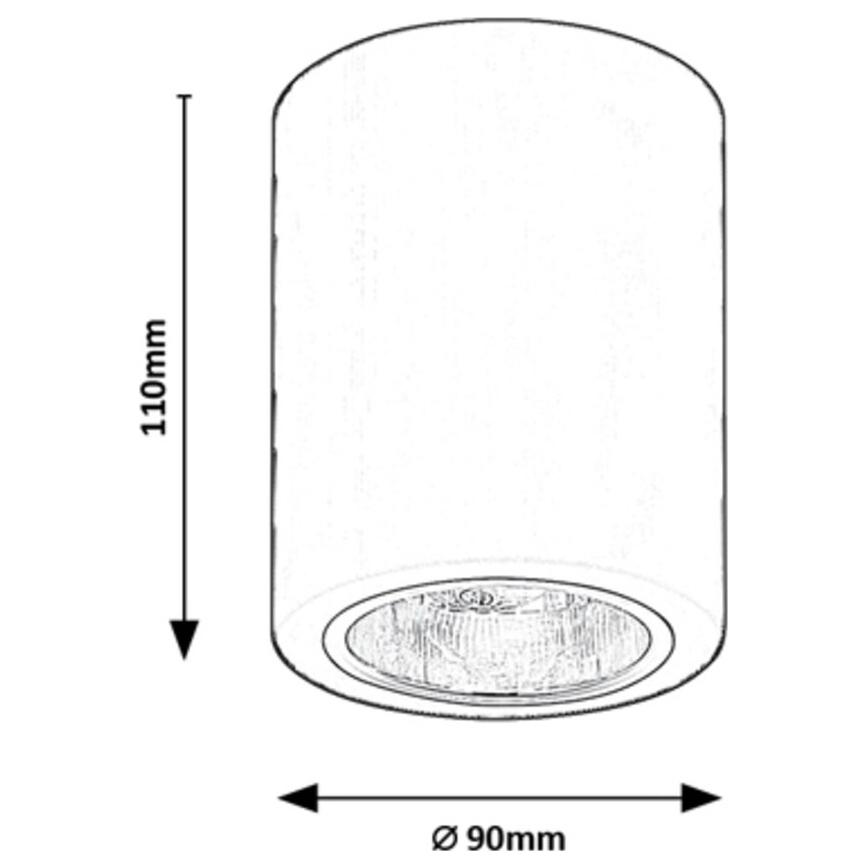 Rabalux - virziena gaismeklis 1xE27/25W/230V melns