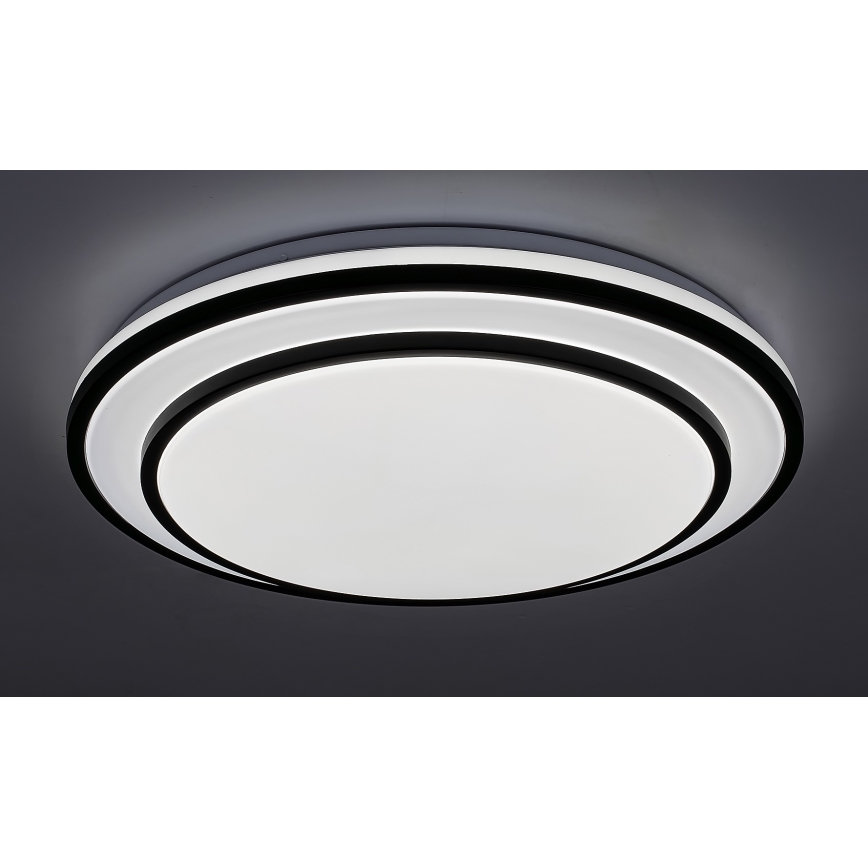 Rabalux - LED dimmējams griestu gaismeklis LED/40W/230V 3000-6500K melns Ø 49 cm + tālvadība