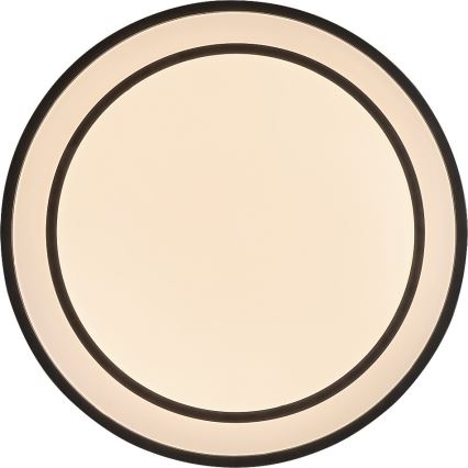 Rabalux - LED dimmējams griestu gaismeklis LED/40W/230V 3000-6500K melns Ø 49 cm + tālvadība