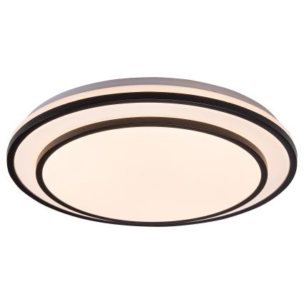 Rabalux - LED dimmējams griestu gaismeklis LED/40W/230V 3000-6500K melns Ø 49 cm + tālvadība