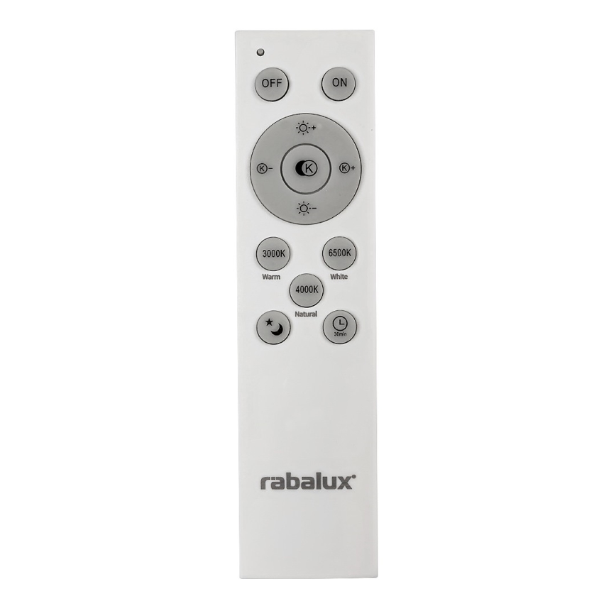 Rabalux - LED Aptumšojams griestu gaismeklis LED/40W/230V 3000-6500K melns + tālvadības pults