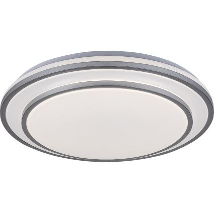 Rabalux - LED Aptumšojams griestu gaismeklis LED/40W/230V 3000-6500K sudraba + tālvadības pults