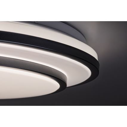 Rabalux - LED Aptumšojams griestu gaismeklis LED/40W/230V 3000-6500K sudraba + tālvadības pults