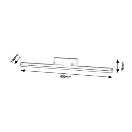 Rabalux - LED Vannas istabas spoguļa apgaismojums LED/18W/230V 63 cm IP44