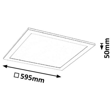 Rabalux - LED panelis LED/40W/230V 60x60cm