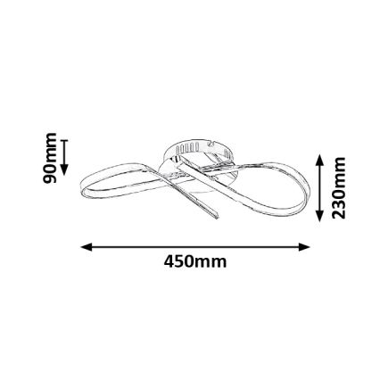 Rabalux - LED griestu gaismeklis LED/20W/230V