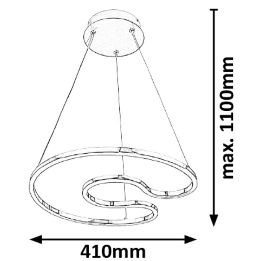 Rabalux - LED lustra ar auklu LED/30W/230V