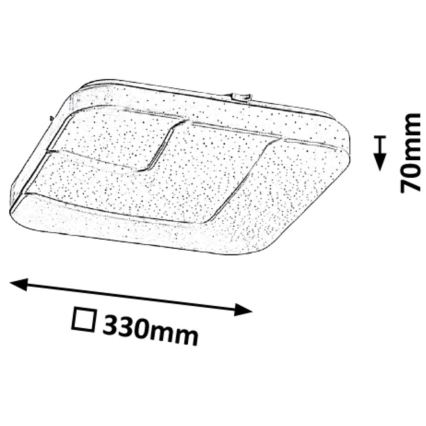 Rabalux - LED Griestu lampa LED/18W/230V 33x33 cm
