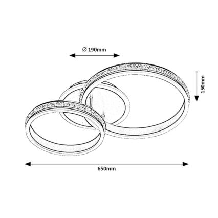 Rabalux - LED Pieliekama lustra LED/50W/230V