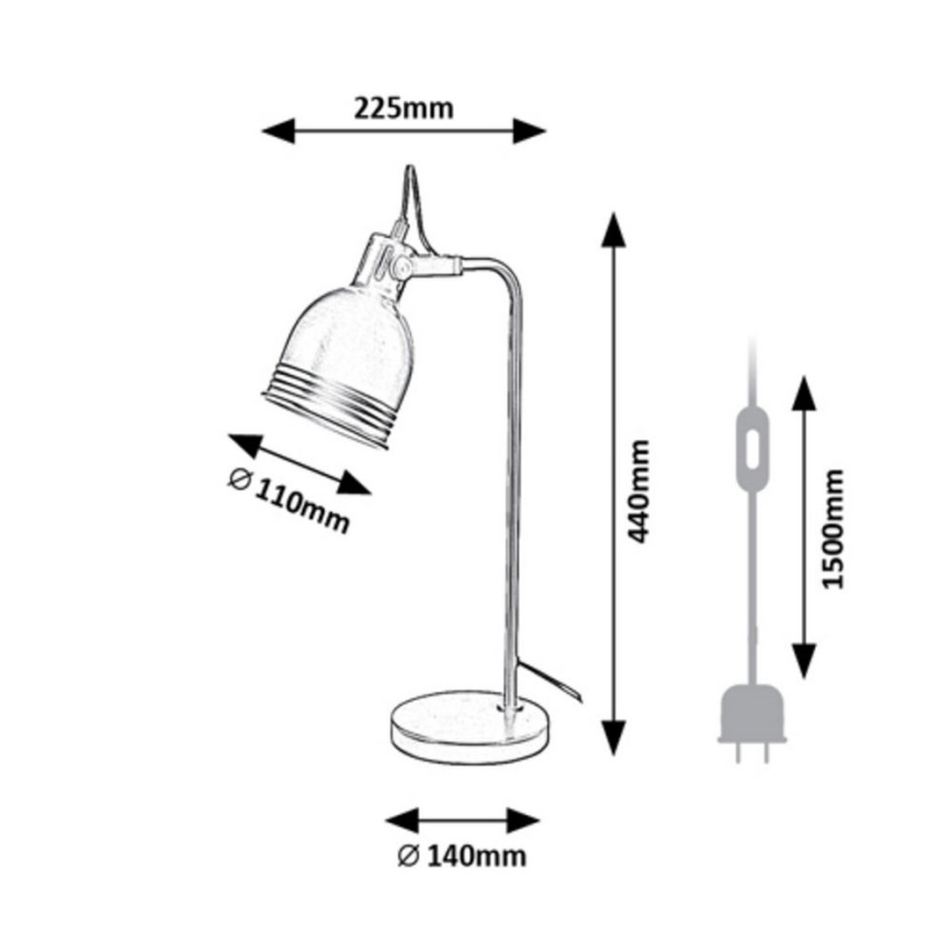 Rabalux - Galda lampa 1xE14/25W/230V bēša