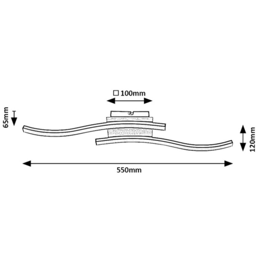 Rabalux - LED Virsapmetuma lustra 2xLED/12W/230V
