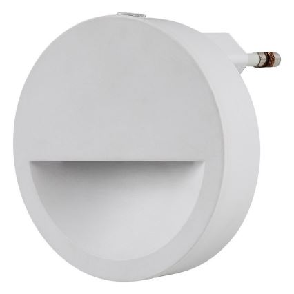 Rabalux - LED Nakts lampiņa ar krēslas sensoru LED/0,5W/230V 3000K d. 65 mm