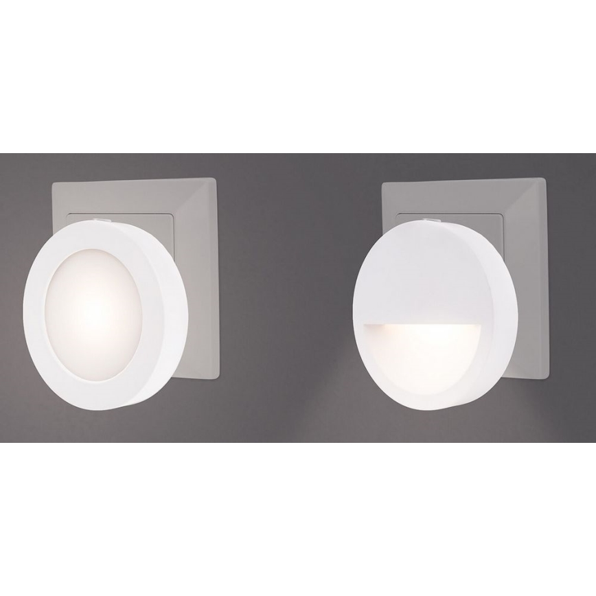 Rabalux - LED Nakts lampiņa ar krēslas sensoru LED/0,5W/230V 3000K d. 65 mm